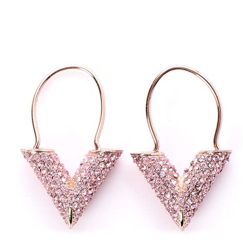 dhgate louis vuitton earrings|Louis Vuitton pink gold earrings.